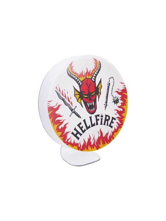 Paladone Kids Decorative Lamp Stranger Things Hellfire Club Logo White 23.25cm