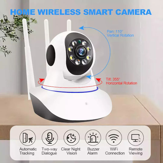 Andowl Q-SX0624 IP Κάμερα Παρακολούθησης Wi-Fi 4K Αδιάβροχη με Αμφίδρομη Επικοινωνία