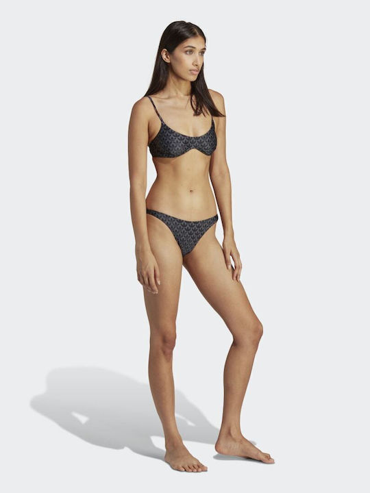 Monogram Bikini Slip Μαύρο