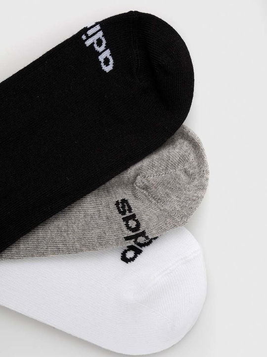adidas Thin Linear Αθλητικές Κάλτσες Πολύχρωμες 3 Ζεύγη