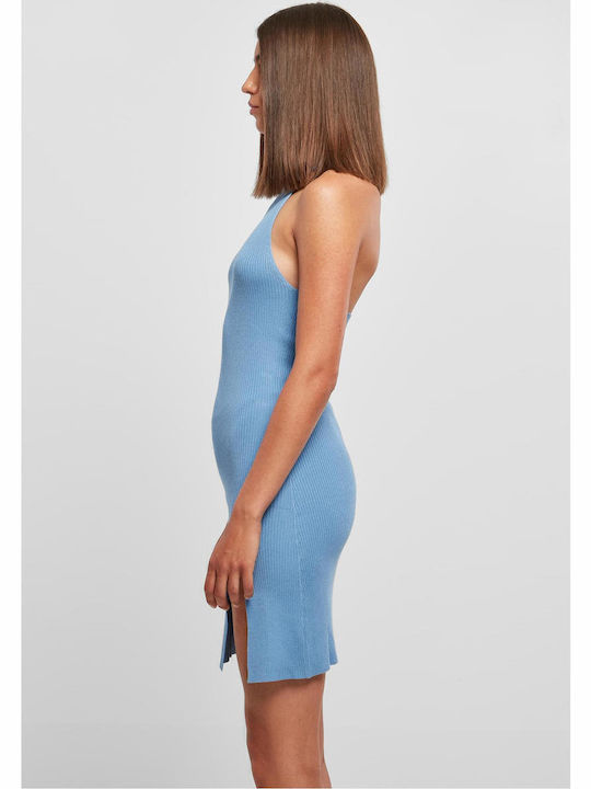 Summer Mini Evening Dress Light Blue