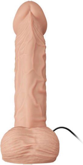 Baile Harness με Dildo 26cm και Δόνηση στο χρώμα του δέρματος