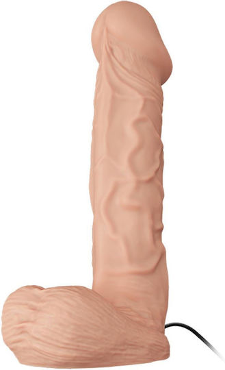 Baile Harness με Dildo 26cm και Δόνηση στο χρώμα του δέρματος
