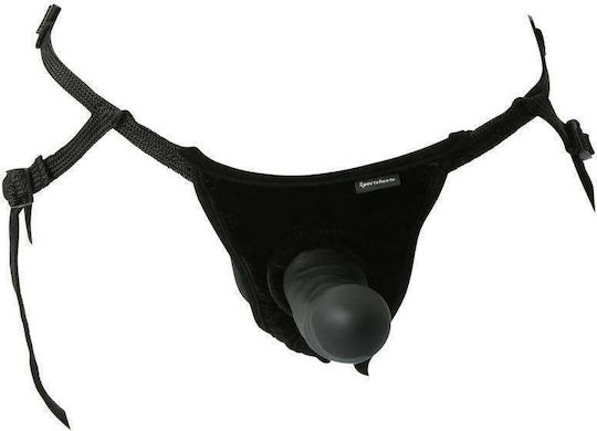 Sportsheets Everlaster Harness με Dildo σε Μαύρο Χρώμα