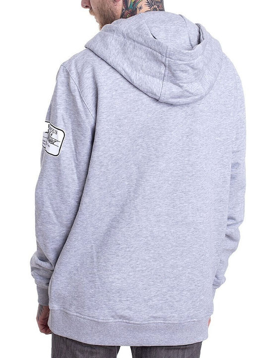 FAMOUS STARS AND STRAPS COMPOSITION HOODIE GREY Famous Stars and Straps grey FA051 H.GREY