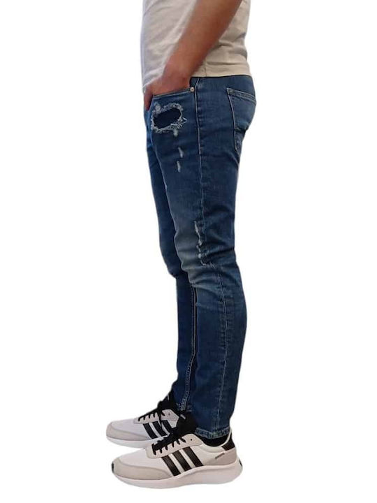 Blugi pentru bărbați New Denim Slim Fit - Albastru