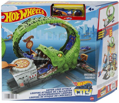 Hot Wheels Gator Loop Attack Pistă pentru 4++ Ani