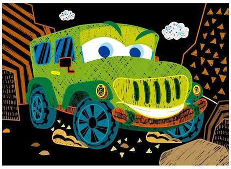 Avenir Боядисване Scratch - Cars за Деца 3+ години+ Години