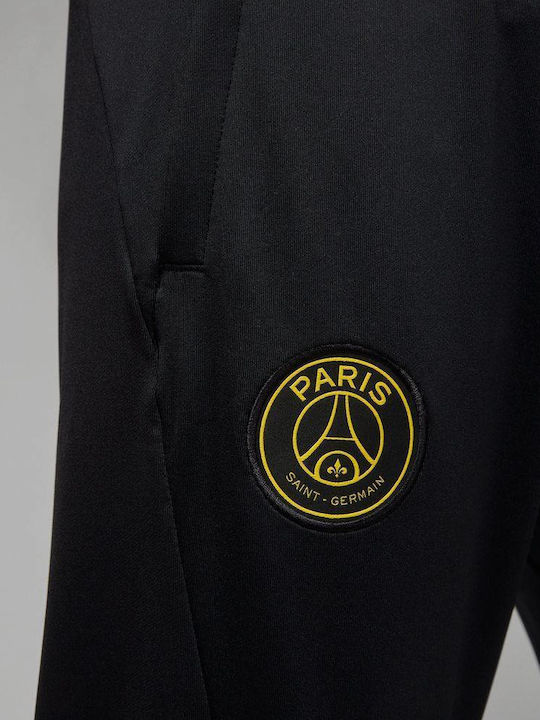 Paris Saint-Germain Strike Football Sweatpants Dri-Fit with Elastic Black