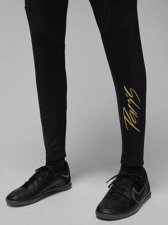 Paris Saint-Germain Strike Football Sweatpants Dri-Fit with Elastic Black