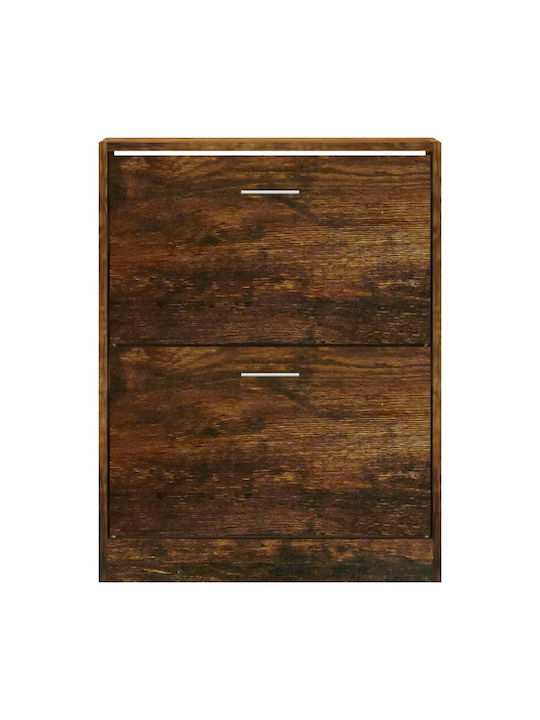 Suport pentru pantofi cu 2 Rafturi Oak L63xW24xH81cm