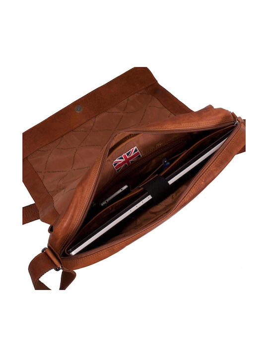 Leather Men's Bag Messenger Tabac Brown
