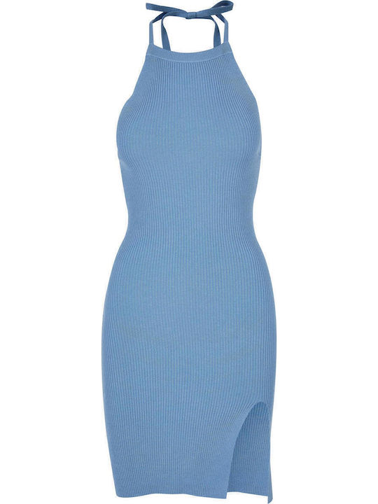 Summer Mini Evening Dress Light Blue
