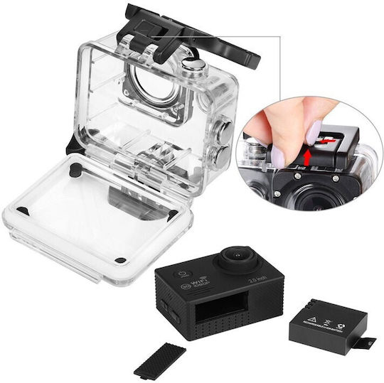 SJ7000 Action Camera Full HD (1080p) Υποβρύχια με Οθόνη 2" και Wi-Fi Λευκή