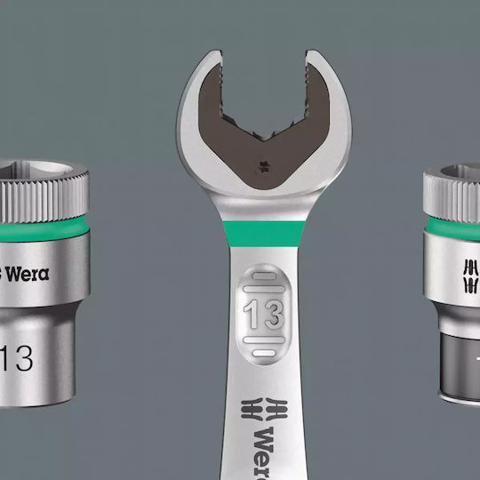 Wera Căpăcei Hexagonali cu Patrat de Prindere 1/2" Set 11buc