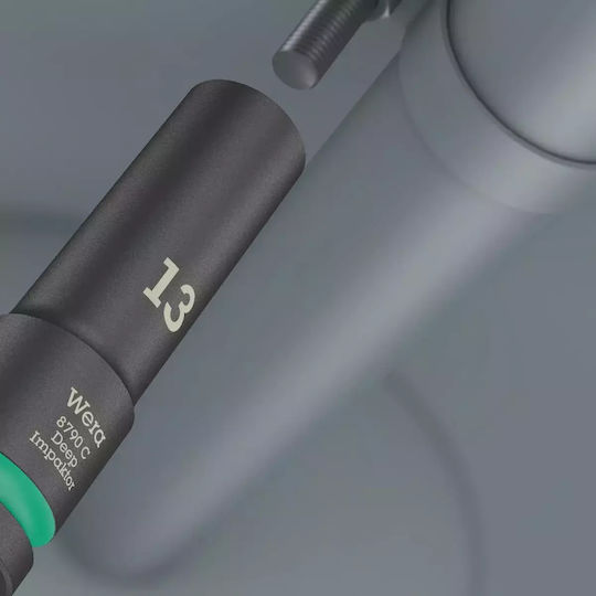 Wera Căpăcei Hexagonali cu Patrat de Prindere 1/2" Set 11buc