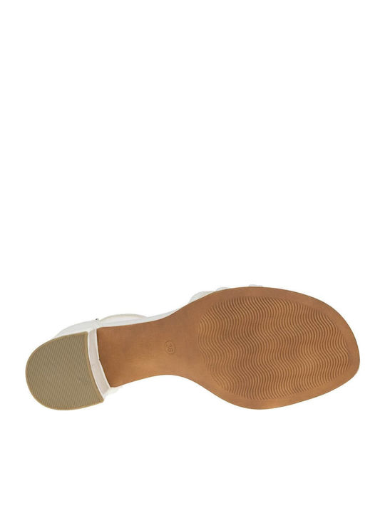 Sandals from Patent Leather Ivory Patent