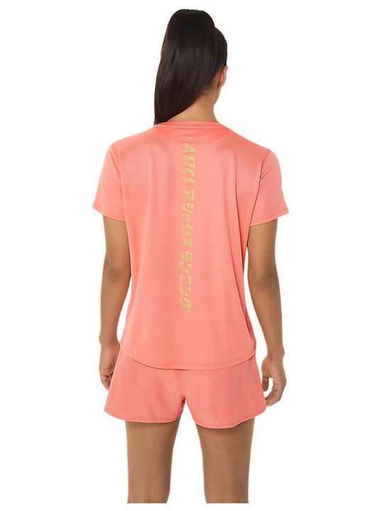 ASICS Katakana Damen Sportlich T-shirt Orange