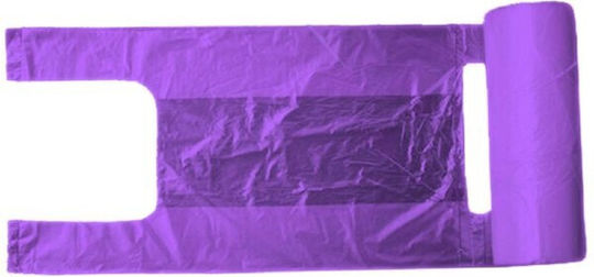 Viosarp Σακούλες Απορριμάτων με Χερούλια 60x90cm 10τμχ Μωβ
