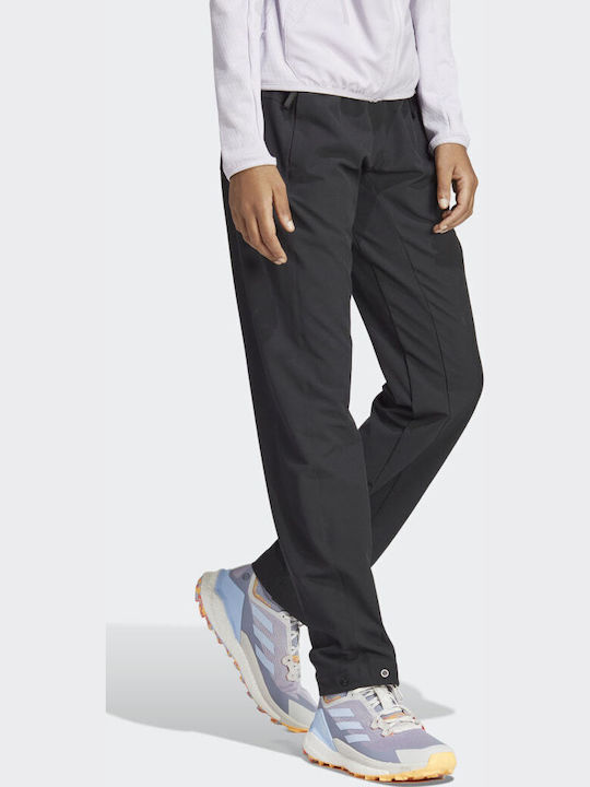 adidas Terrex Liteflex Γυναικείο Μακρύ Παντελόνι Πεζοπορίας Μαύρο