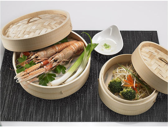 Leone Steamer Basket made of Bamboo for Pot 20εκ.