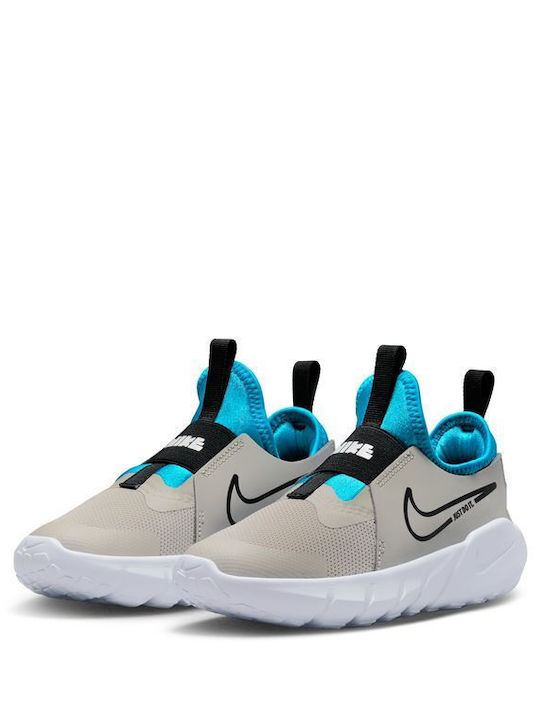 Nike Παιδικά Sneakers Flex Runner 2 Slip-on Light Iron Ore / Blue Lightning / White / Black