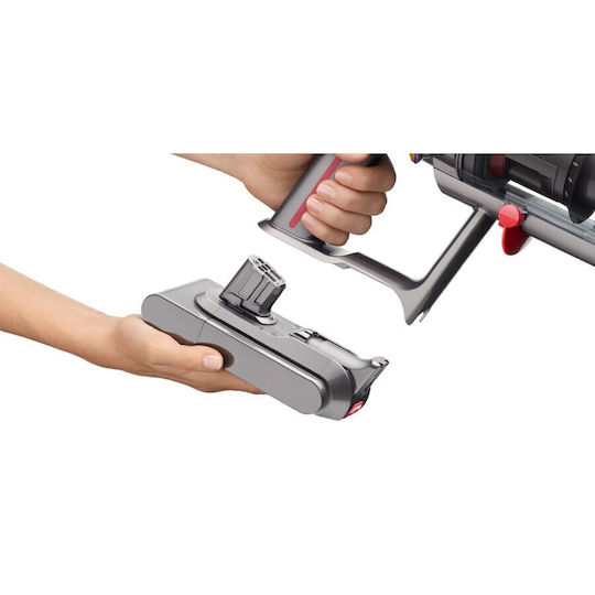 Dyson V12 Detect Slim Absolute (2023) Rechargeable Stick Vacuum 25.2V Yellow/Iron/Nickel