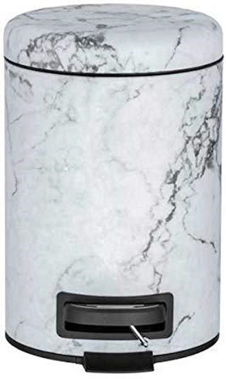 Wenko Onyx Μεταλλικό Καλαθάκι Μπάνιου 3lt Λευκό
