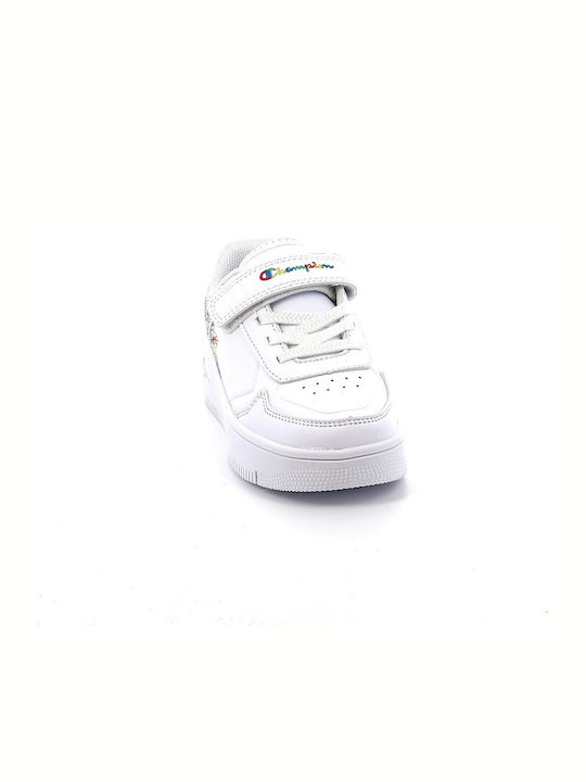 Rebound Platform Kids Sneakers with Scratch White