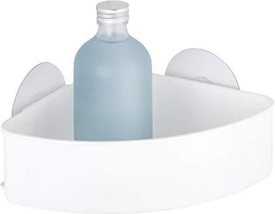 Wenko Osimo Plastic Sponge Holder Wall Mounted with Suction Cup White
