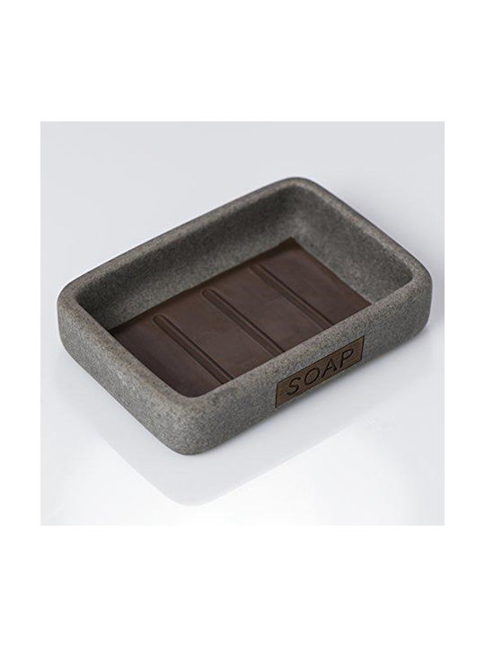 Sealskin Pierra Tabletop Soap Dish Porcelain Gray
