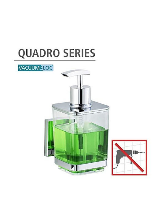 Wenko Quadro Επιτοίχιο Dispenser από Ανοξείδωτο Ατσάλι Ασημί