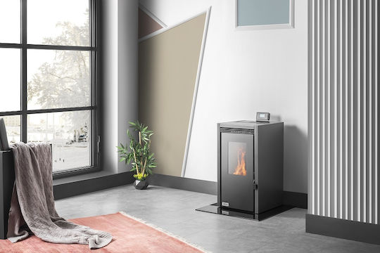 Teba TP-06 Σόμπα Pellet 9kW Γκρι