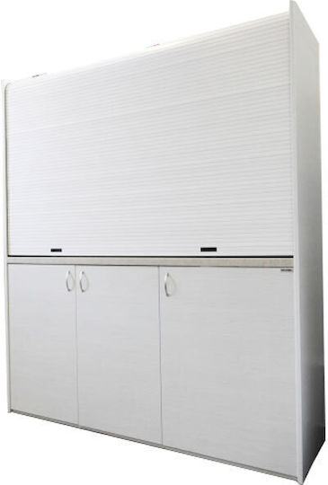 Silver ΚΣ160 Πολυκουζινάκι με Αριστερή Γούρνα 160x65x209cm Λευκό