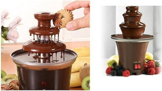 Brown Chocolate Fountain with 3 Flats 03009 65W 14.5x14.5x22cm