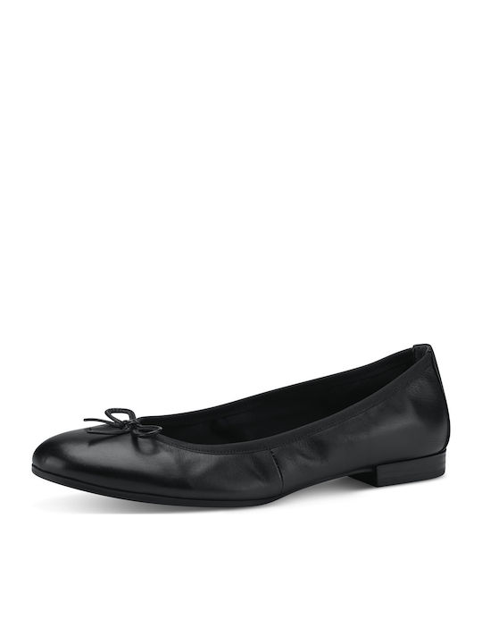 Leather Ballerinas Black