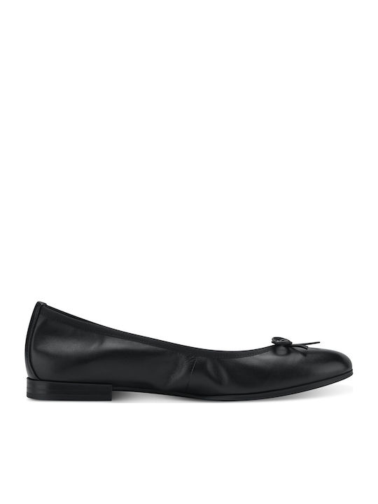 Leather Ballerinas Black