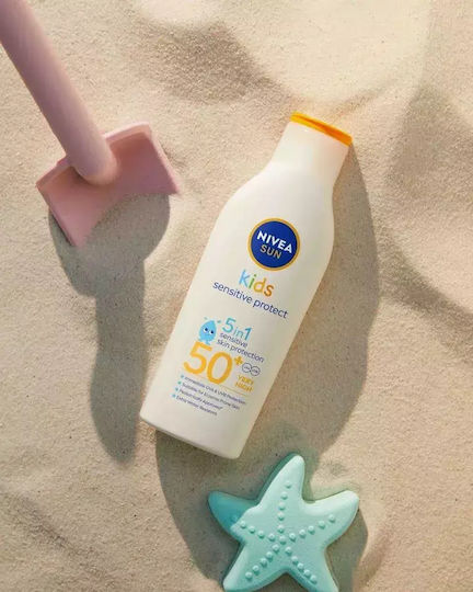 Nivea SUN Babies & Kids Sensitive Водоустойчив Бебешко Слънцезащитно Емулсия SPF50 200мл