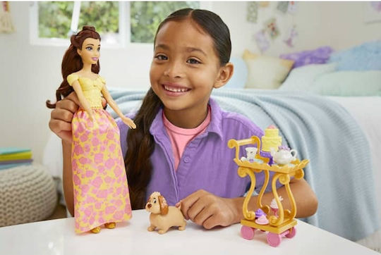 Mattel Belle’s Tea Time Cart Κούκλα για 3+ Ετών