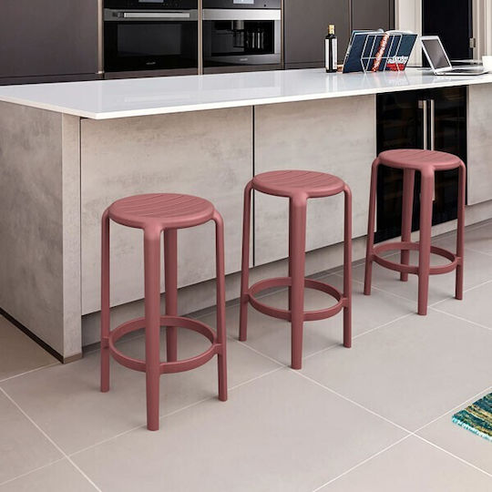 Σκαμπό Μπαρ από Πολυπροπυλένιο Tom 36x36x65cm Σκαμπό Μπαρ από Πολυπροπυλένιο Tom 36x36x65cm