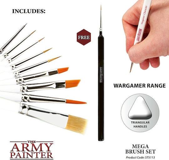 The Army Painter Mega Set Πινέλο Μοντελισμού 12τμχ