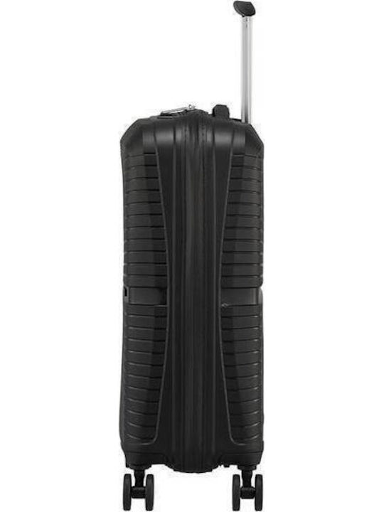 American Tourister Airconic Cabin Hard Suitcase Black with 4 Wheels Height 55cm