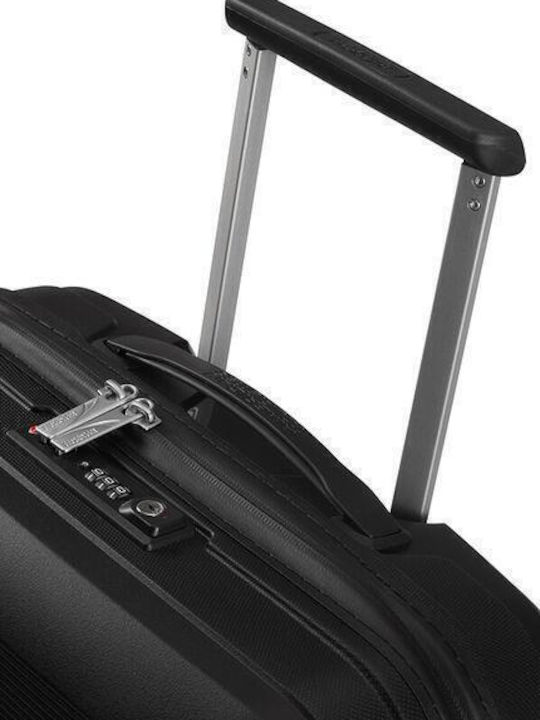 American Tourister Airconic Cabin Hard Suitcase Black with 4 Wheels Height 55cm