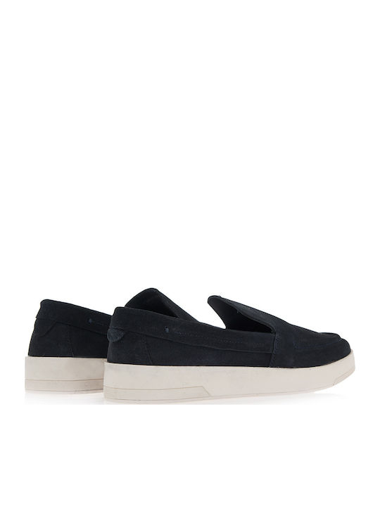 Suede Ανδρικά Loafers σε Μπλε Χρώμα
