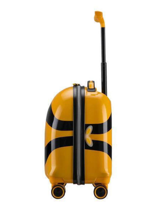 Verage Little Bee Valiză De Călătorie Pentru Copii De Cabină Tough Portocalie Cu 4 Roți Înălțime 46 Cm