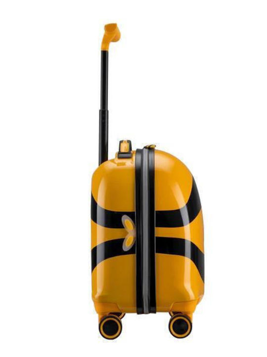 Verage Little Bee Valiză De Călătorie Pentru Copii De Cabină Tough Portocalie Cu 4 Roți Înălțime 46 Cm