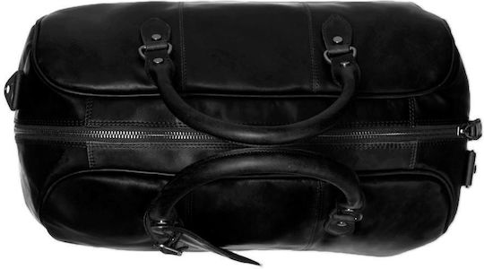 The Chesterfield Brand Sack Voyage 34lt Black made of Leather L46xW27xH28cm