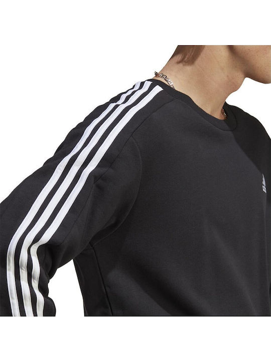 Essentials French Terry 3-Stripes Sweatshirt Black