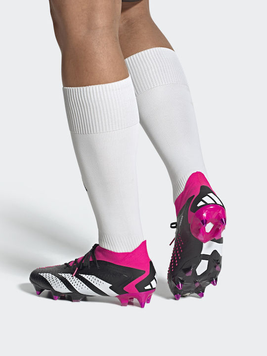 adidas Predator Accuracy.1 SG Football Shoes with Cleats Core Black / Cloud White / Team Shock Pink adidas Predator Accuracy.1 SG Football Shoes with Cleats Core Black / Cloud White / Team Shock Pink