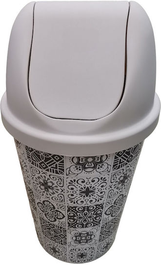 Homeplast Retro Κάδος Απορριμμάτων Πλαστικός Πολύχρωμος 50lt
